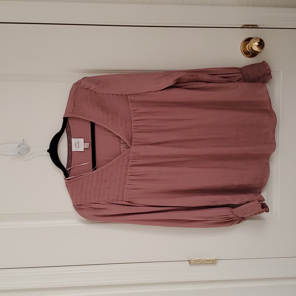 Blush rose pink tunic long sleeve Knox rose size S
